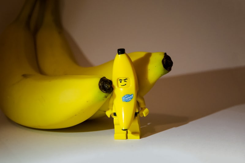 Lego banana photography