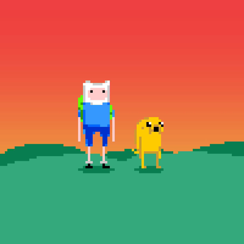 Adventure Time pixel art